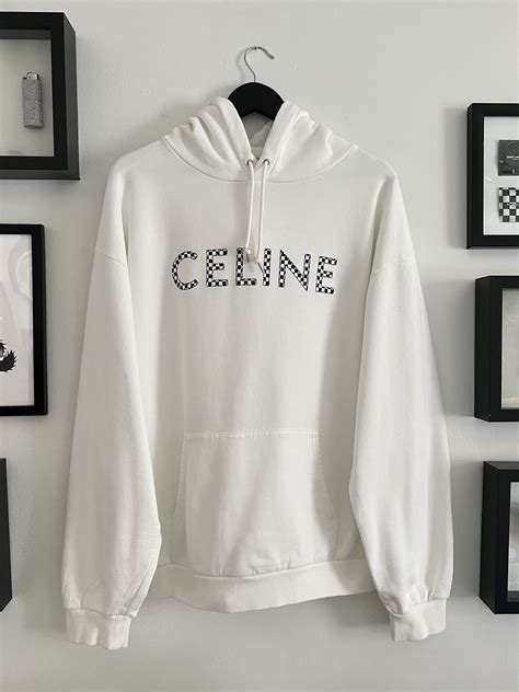 celine checkered hoodie|celine hoodie women.